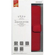 AQUOS EVER SH-04G用ケース 手帳型 レザー調 ブックタイプ レッド 1675SH04G