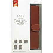 AQUOS EVER SH-04G用ケース 手帳型 レザー調 ブックタイプ ブラウン 1680SH04G