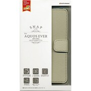 AQUOS EVER SH-04G用ケース 手帳型 レザー調 ブックタイプ アイボリー 1683SH04G