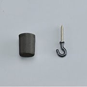 コードハンガー ねじ込み型 黒色 OA253295