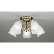 LEDシャンデリア 37.5W(7.5W×5灯) ～6畳 非調光 昼白色 OC006785ND1