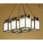 LED和風シャンデリア 45W(7.5W×6灯) ～10畳 非調光 昼白色 OC114146ND1