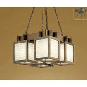 LED和風シャンデリア 30W(7.5W×4灯) ～6畳 非調光 電球色 OC114245LD1