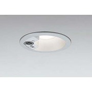 人感センサ付き LED エクステリアダウンライト(軒下用) 高気密SB形 6.9W 防雨型 浅型 電球色タイプ マットシルバー OD261854