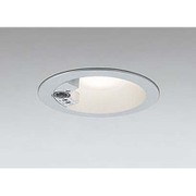 人感センサ付き LED エクステリアダウンライト(軒下用) 高気密SB形 6.9W 防雨型 浅型 電球色タイプ マットシルバー OD261860
