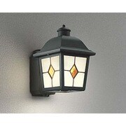 人感センサ付き LED ポーチライト 5.8W 防雨型 電球色タイプ 黒色 OG254406LC