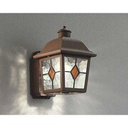 人感センサ付き LED ポーチライト 5.8W 防雨型 電球色タイプ 鉄錆色 OG254407LC