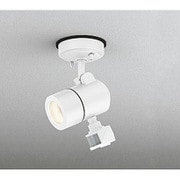 防雨型 LEDエクステリアスポットライト 6W 電球色タイプ 人感センサ付 オフホワイト OG254560LD