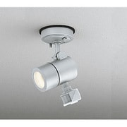防雨型 LEDエクステリアスポットライト 6W 電球色タイプ 人感センサ付 マットシルバー OG254562LD
