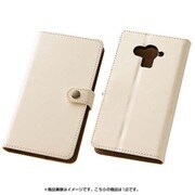 AQUOS EVER SH-04G シンプルブックレザーケース(合皮) ホワイト RT-SH04GLBC6 W