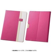 Surface 3 バイカラー・ブックレザーケース(合皮) ピンク/ホワイト RT-SF3LC7 PW