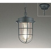 LED ペンダントライト 4.8W 非調光 電球色タイプ 簡易防雨型 チャコールグレー色 OP252409LD