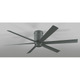LEDシーリングファン 器具本体 DC MOTOR FAN 6枚羽根 直付専用 リモコン付属 チャコールグレー色 WF247