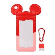 メルティーミッキー防滴ケース レッド×ピンク [スマートフォン用防水ソフトケース]
