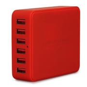 TUNEMAX 6USB CHARGER スマートUSB充電器 レッド TUN-IP-200087