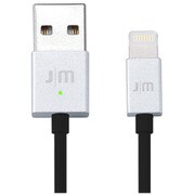 Just Mobile AluCable LED Lightningケーブル 1m シルバー JTM-OT-000016