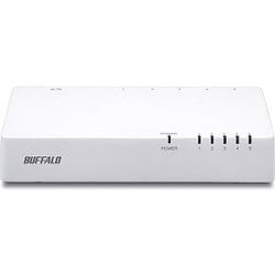 10/100Mbps対応 スイッチングHub プラスチック筐体 電源内蔵モデル ホワイト LSW4-TX-5NP/WHD
