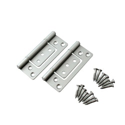 フラッシュ丁番 76mm シルバー 2枚入 00026038-001