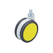 00026309-001 [フレスコキャスター 75mm M10ボルト・ストップ無 イエロー]