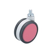 00026310-001 [フレスコキャスター 75mm M10ボルト・ストップ無 ピンク]