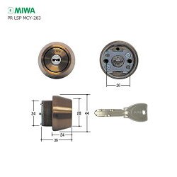 美和シリンダー 00034162-001