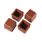 00057054-001 [脚キャップ 21mm 角 茶 4個入]