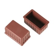 00057060-001 [脚キャップ 24×45×25mm 茶 2個入]