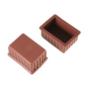 00057061-001 [脚キャップ 30×45×26mm 茶 2個入]