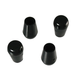 00057101-001 [パイプ脚キャップ 9.5mm 丸 黒 4個入]