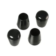 00057102-001 [パイプ脚キャップ 12.7mm 丸 黒 4個入]