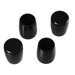 00057103-001 [パイプ脚キャップ 15mm 丸 黒 4個入]
