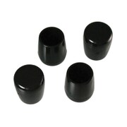 00057104-001 [パイプ脚キャップ 18mm 丸 黒 4個入]