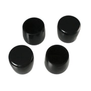 00057107-001 [パイプ脚キャップ 32mm 丸 黒 4個入]