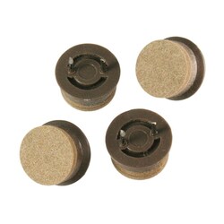 00057204-001 [打込フェルト 22mm 丸 ブラウン 4個入]