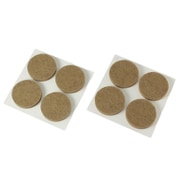 00057210-001 [硬質フェルト 28mm 丸 ブラウン 8個入]