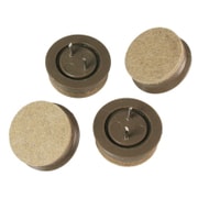 00057216-001 [打込フェルト 32mm 丸 ブラウン 4個入]