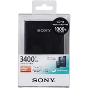 USB出力付ポータブル電源 3400mAh リチウムポリマー USB出力:1ポート 最大:1.0A ブラック CP-V3BB