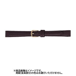 BCA003BH [時計バンド へり返し 11mm チョコ]