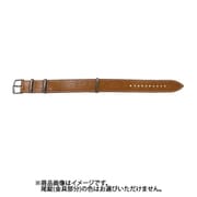BCA035C1P [時計バンド NATOタイプ レザー 18mm ブラウン×白ステッチ]