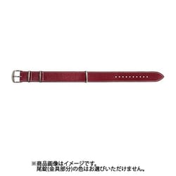 BCA035E1P [時計バンド NATOタイプ レザー 18mm ワイン]