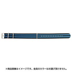 BGA012ASU [時計バンド NATOタイプ 引き通しベルト 22mm ライトブルー]