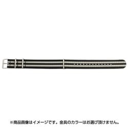 BGA012AWU [時計バンド NATOタイプ 引き通しベルト 22mm 黒]