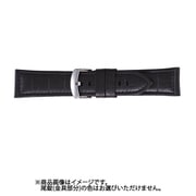 BKA003AW [時計バンド 型押し 24mm 黒]