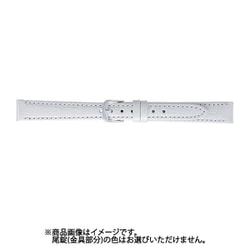 BKA005WJ [時計バンド 型押し 13mm ホワイト]
