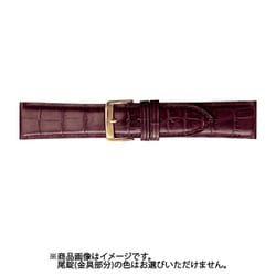BKM052EU [時計バンド スコッチガード 型押し 22mm ワイン]