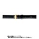 BKM053AL [時計バンド グレーシャス スコッチガード 型押し 14mm ブラック]