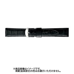 BKM053AP [時計バンド グレーシャス スコッチガード 型押し 18mm ブラック]