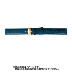 BKM053DH [時計バンド グレーシャス スコッチガード 型押し 11mm ネイビー]