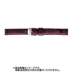 BKM053EL [時計バンド グレーシャス スコッチガード 型押し 14mm ワイン]