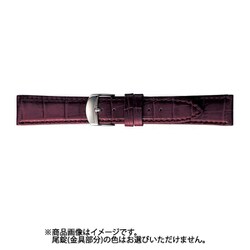 BKM053ER [時計バンド グレーシャス スコッチガード 型押し 19mm ワイン]
